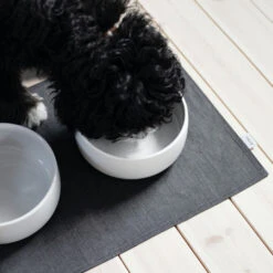 Set De Table Pour Chien Herkku -Hariet & Rosie Kind for dogs koiran ruokakulhon alusta vahattu pellava