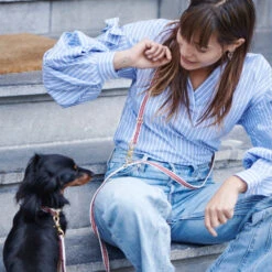 Laisse Pour Chien Chef L’Bark Rouge Et Crème -Hariet & Rosie Scene CheflBark Firered 02