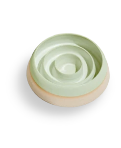 Gamelle Anti-glouton En Céramique -Hariet & Rosie Slowfeeder Emerald M