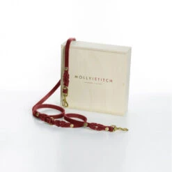 Laisse En Cuir Pour Chien Souple Réglable (2x) 35 Laisse En Cuir Pour Chien Souple Réglable (2x) -Hariet & Rosie butter 2x adjustable dog leash chili red