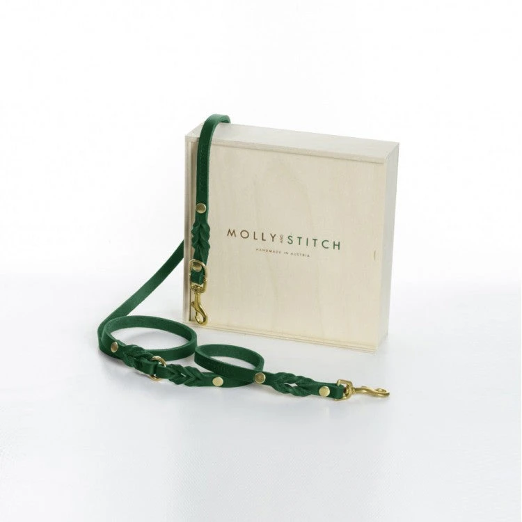 Laisse En Cuir Pour Chien Souple Réglable (2x) 1 Laisse En Cuir Pour Chien Souple Réglable (2x)