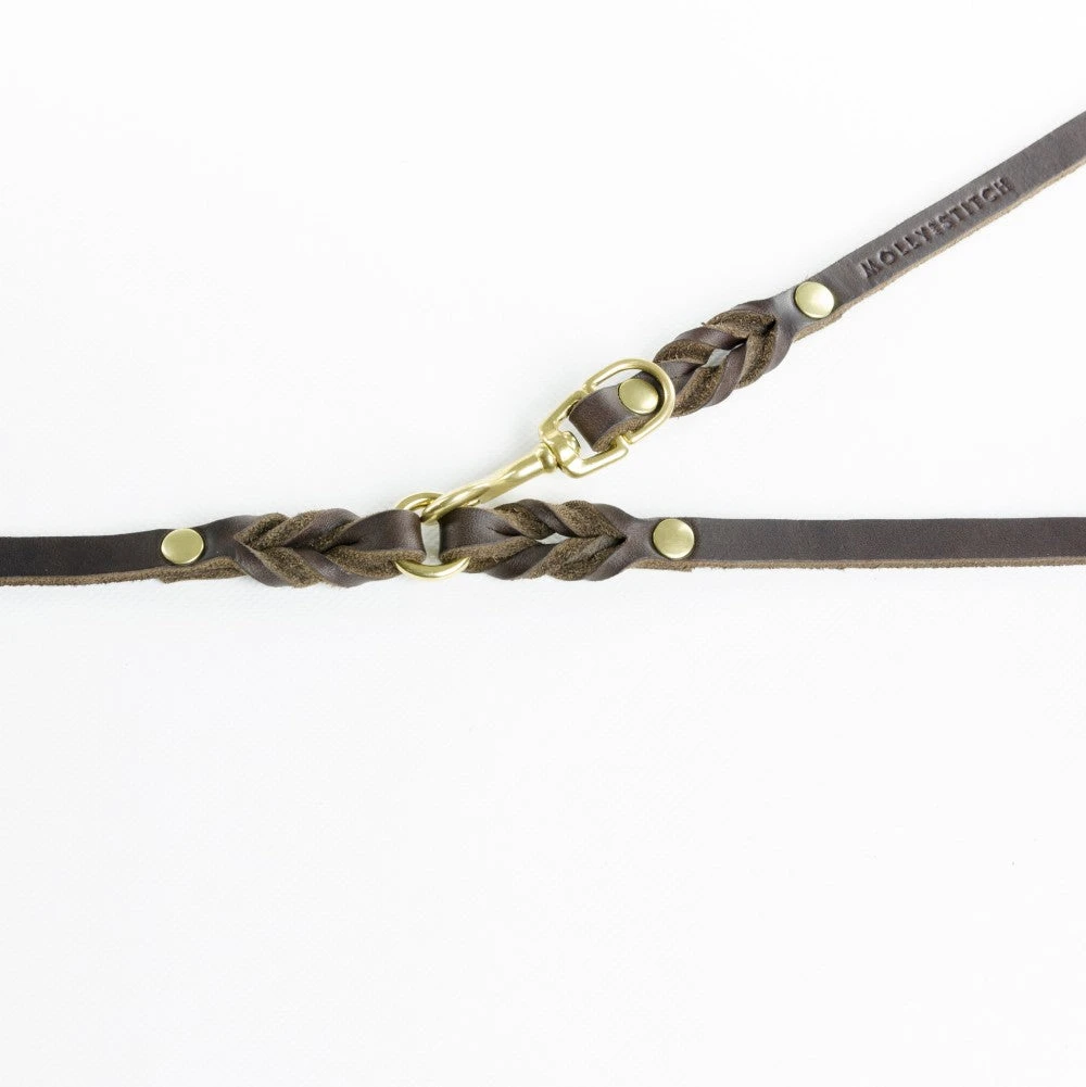 Laisse En Cuir Pour Chien Souple Réglable (2x) 6 Laisse En Cuir Pour Chien Souple Réglable (2x) – Image 6