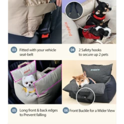 Puppia Panier De Voiture Pour Chien -Hariet & Rosie car seat dog puppia travel 1 2048x2048 dedab9a3 e058 4631 a8fa 4916a7314385