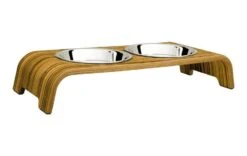 Double écuelle Design Pour Chat CATBAR (6 Finitions) -Hariet & Rosie catBar zebrano 1024x1024 2x fcb749cc c5e4 4900 9259 905e8d035196