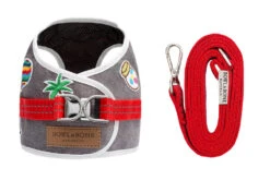 Harnais Denim Avec Laisse -Hariet & Rosie dog harness lead denim grey bowl and bone republic ps1sa