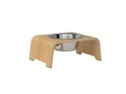 Bol Pour Chien Surélévé DogBar® Single -Hariet & Rosie dogBar SINGLE M 140 Oak light Stainless 1024x 4dd62f0d 5c27 4f51 bfe9 9c04248655ca