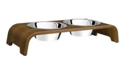 Double écuelle DogBar S - Petits Chien (6 Finitions) -Hariet & Rosie dogBar S nussbaum 1024x1024 2x 7c3da86a 6b05 449b b044 395abca1eca0