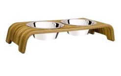 Double écuelle DogBar S - Petits Chien (6 Finitions) -Hariet & Rosie dogBar S zebrano 1024x1024 2x a00bceea b685 4f2e b59f e7081a95c378