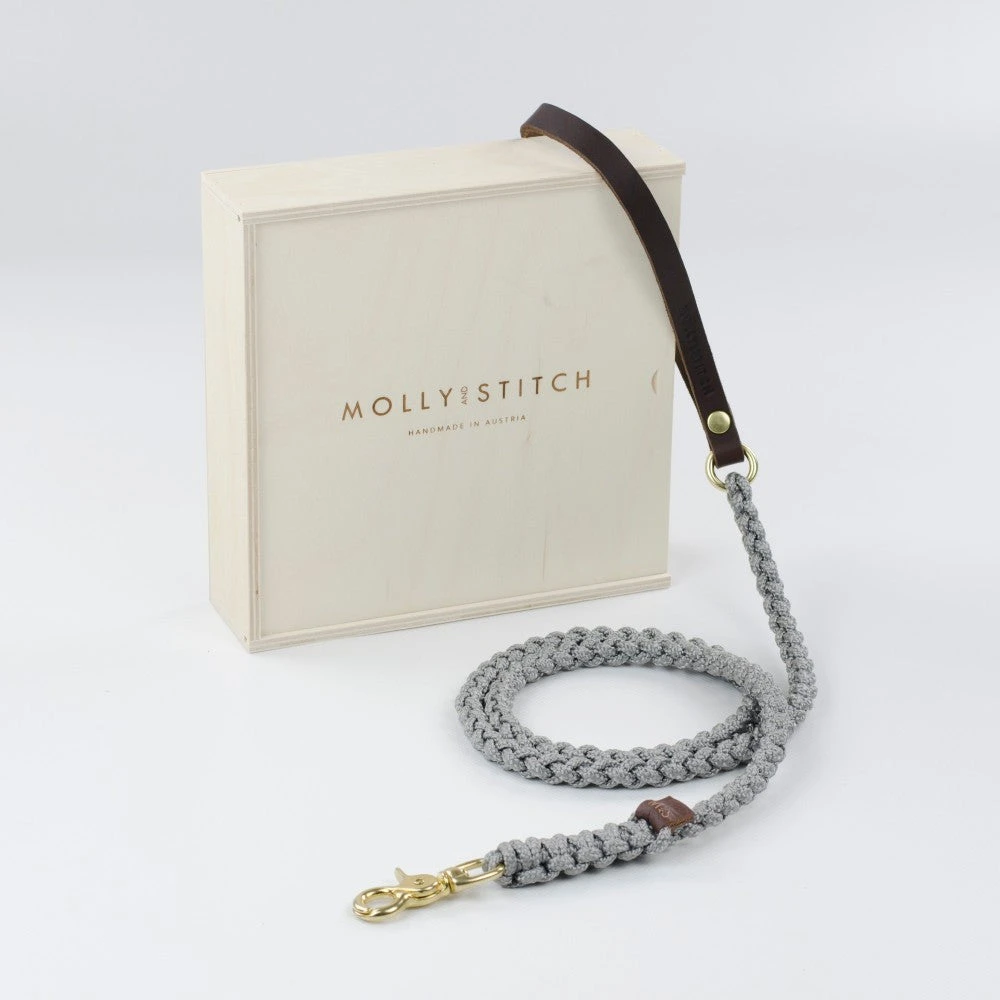 Laisse Pour Chien En Corde Marine Poignée Cuir (8 Couleurs) 7 Laisse Pour Chien En Corde Marine Poignée Cuir (8 Couleurs) – Image 7