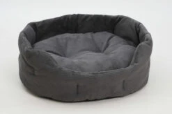 Panier Rond Chelsea Velours Côtelé -Hariet & Rosie hundekoerbchen chelsea graphit 2