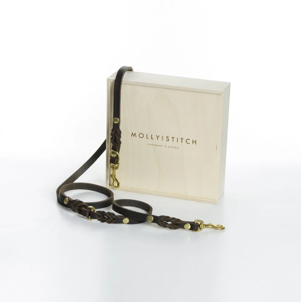 Laisse En Cuir Pour Chien Souple Réglable (2x) 3 Laisse En Cuir Pour Chien Souple Réglable (2x) – Image 3