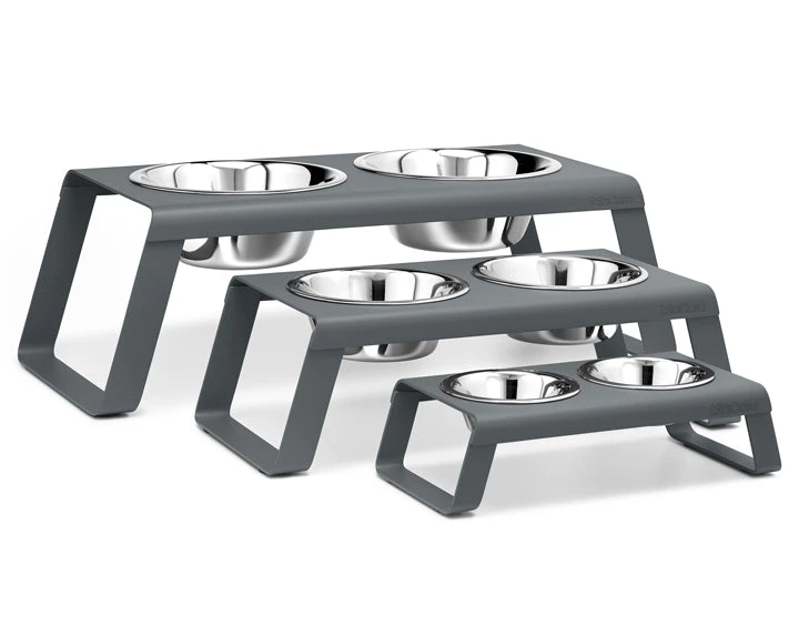 Double écuelle Surélevée Alu Design Pour Chien Desco 3 Double écuelle Surélevée Alu Design Pour Chien Desco – Image 3