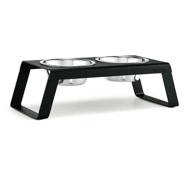 Double écuelle Surélevée Alu Design Pour Chien Desco 1 Double écuelle Surélevée Alu Design Pour Chien Desco