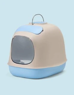 Bac à Litière Pour Chats Design MINÙ -Hariet & Rosie minu bleue