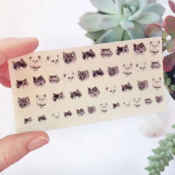 Stickers Autocollant Pour Ongle ~ Chat ~ -Hariet & Rosie original cat nail transfers 4