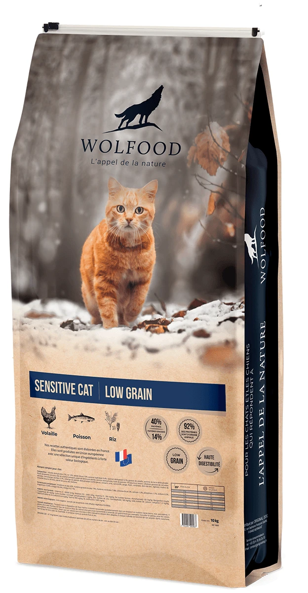 Croquettes Wolfood Sensitive Cat Low Grain 1 Croquettes Wolfood Sensitive Cat Low Grain