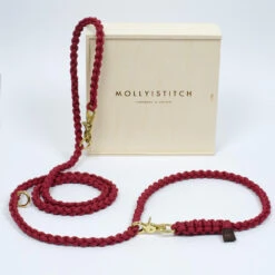 Laisse Pour Chien En Corde Réglable (11 Couleurs) -Hariet & Rosie sl1509 sport 200 redwine 2