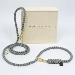 Laisse Pour Chien En Corde Réglable (11 Couleurs) -Hariet & Rosie sl1519 sport 200 grey 2